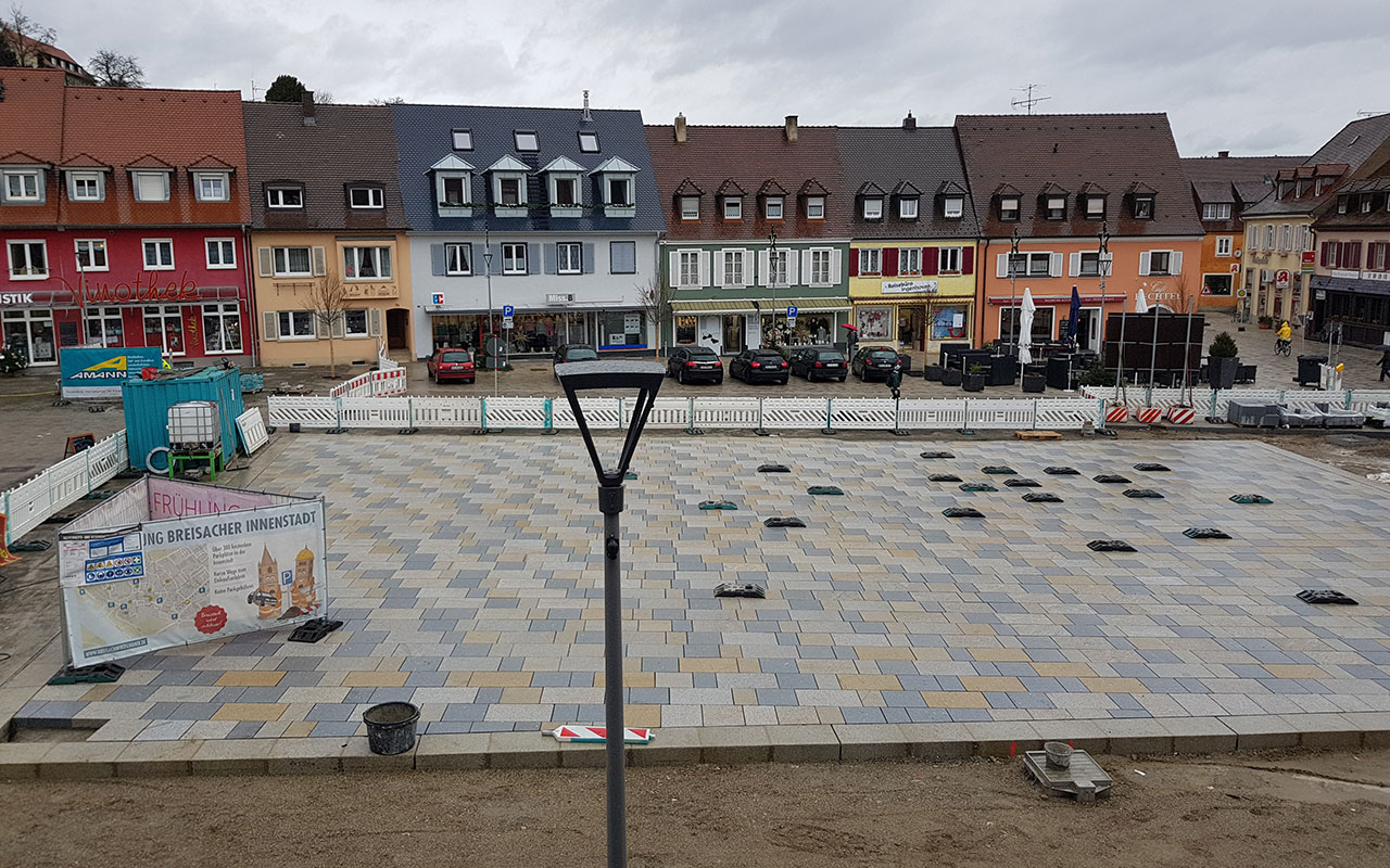 Baustelle Marktplatz Breisach